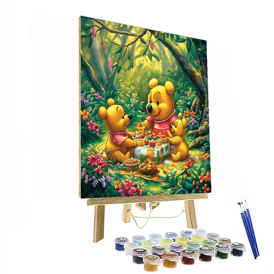 Winnie The Pooh's Picnic Day - Disney Inspired Numbered Painting Kits