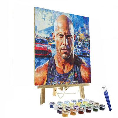 Vin Diesel: The Brawny Guardian Of Family Bonds Paint By Number