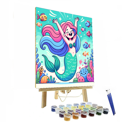 Merry Mermaid Splash Paint By Numbers Kits