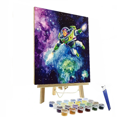 Toy Story Buzz Lightyear Galactic Quest - Disney Inspired Paint By Numbers Kits