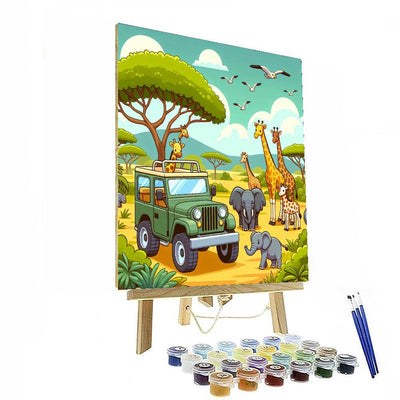 Wildlife Safari Discovery Paint By Numbers Art