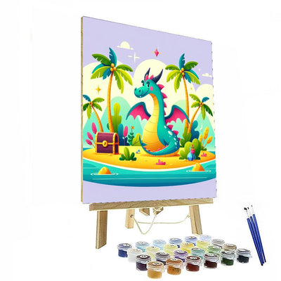 Mythical Dragon Island Paint By Numbers