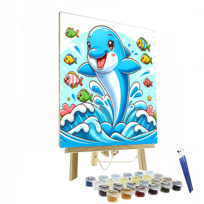 Sunny Dolphin Painting Number Kit