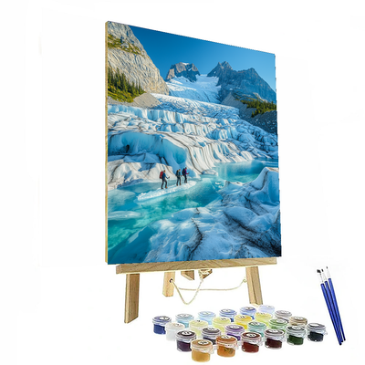 Patagonian Glacier Hike Painting Number Kit