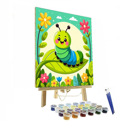 Playful Caterpillar Numbered Painting Kits