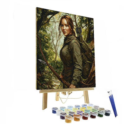 Jennifer Lawrence: The Fierce Spirit Of Katniss Everdeen Numbered Painting Kits