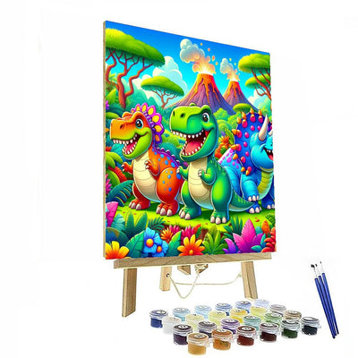 Dinosaur Fun Days Paint By Color