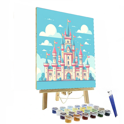 Fairy Tale Princess Castle Paint By Color