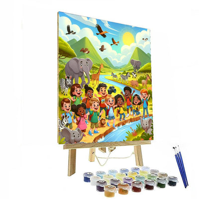 Whimsical Wildlife Expedition Paint By Color