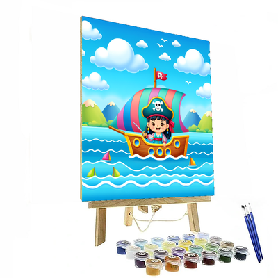 Sailing Pirate Adventure Paint By Numbers