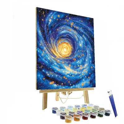 Vincent Van Gogh Inspired Galaxy Journey  Painting By Numbers Kit