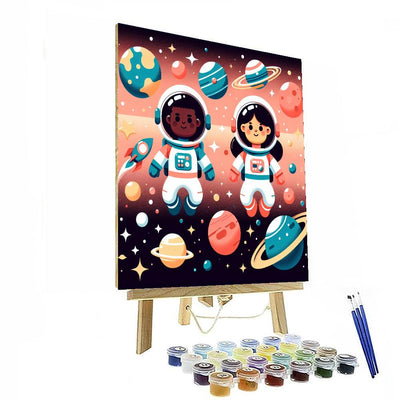 Space Explorers Mission Painting Number Kit