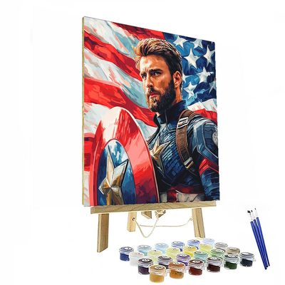 Chris Evans: The Sentinel Of Freedom - Captain America Paint By Color