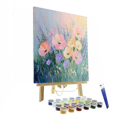 Claude Monet Inspired Flowers In Bloom  DIY Paint By Numbers