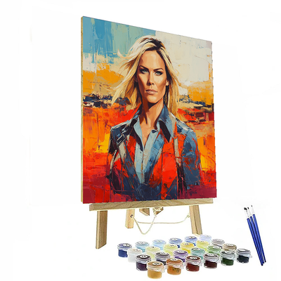 Charlize Theron: The Fierce Warrior Of Action And Drama Paint By Color