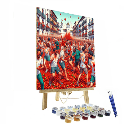 La Tomatina - Buñol Paint By Color