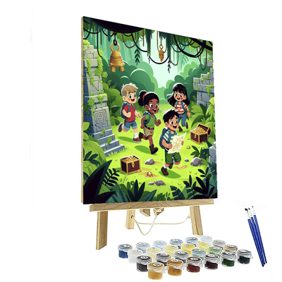 Ancient Jungle Treasure Hunt Painting By Numbers Kit