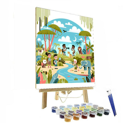 Jungle Book Safari DIY Paint By Numbers