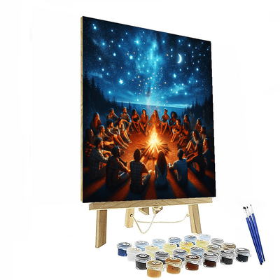 Starry Night Campfire Paint By Numbers Kits