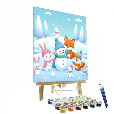 Magical Snowy Adventure DIY Paint By Numbers