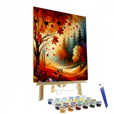 Autumn Leaves Dance Paint By Numbers Kits