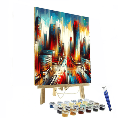 Vibrant Urban Landscape Paint By Numbers Art