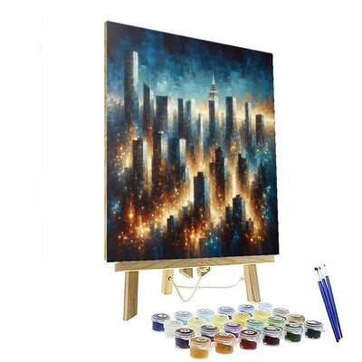 Urban Skyline Glamour DIY Paint By Numbers