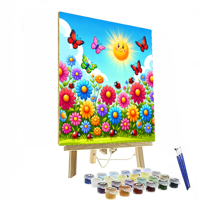 Whimsical Wildflowers Paint By Numbers Art