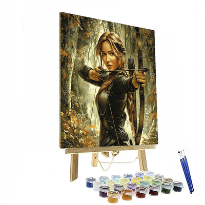 Jennifer Lawrence: Fearless In The Hunger Games Paint By Numbers Kits