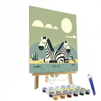 Zebra Zen Paint By Color