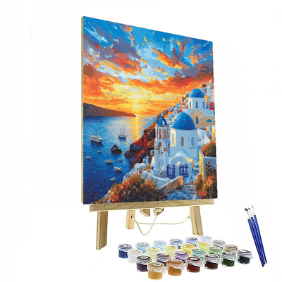 Oia Village Paint By Numbers Kits