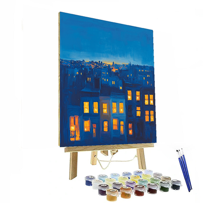 Edward Hopper Inspired City Lights Serenade  Paint By Numbers