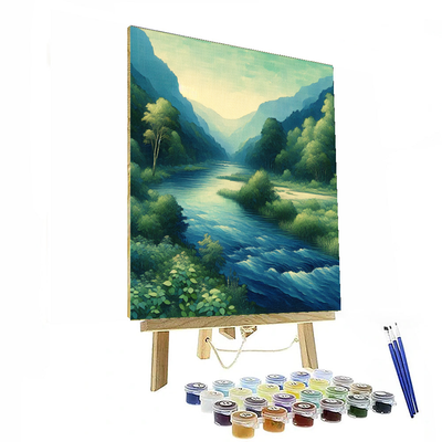 Riverbank Serenity Painting Number Kit