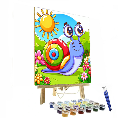 Cheerful Garden Snail Paint By Numbers Kits