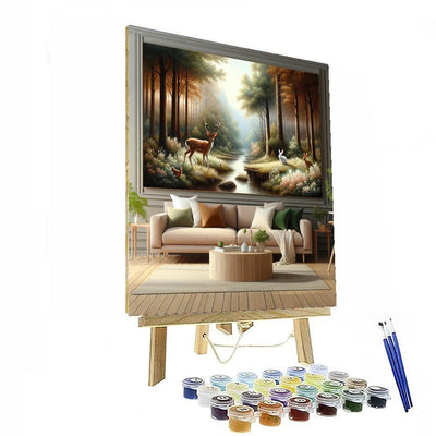 Wildlife Harmony Scene DIY Paint By Numbers