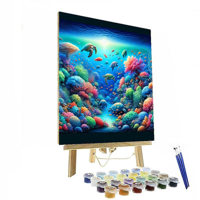 Underwater Paradise Voyage Painting Number Kit