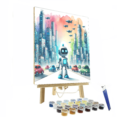 Futuristic Robot Explorer Paint By Numbers Kits