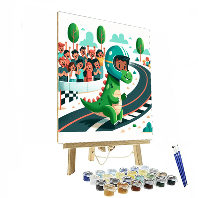 Daring Dino Racer Numbered Painting Kits