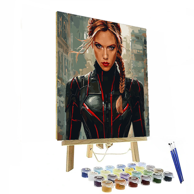 Scarlett Johansson: The Multifaceted Essence Of Black Widow DIY Paint By Numbers