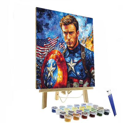 Chris Evans: The Heartbeat Of Captain America Paint By Number