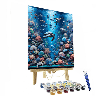 Enchanted Undersea Adventure Painting By Numbers Kit