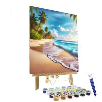 Serene Tropical Retreat Painting By Numbers Kit