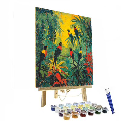 Paul Gauguin Inspired Exotic Bird Paradise  Paint By Numbers