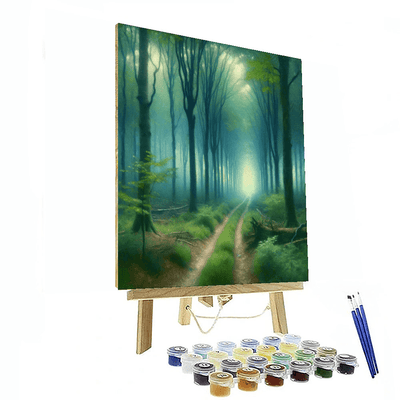 Fantasy Forest Pathway Paint By Numbers Art