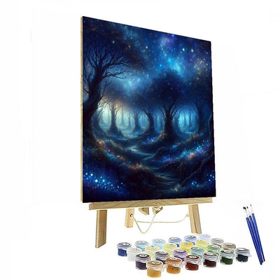 Starlit Forest Magic DIY Paint By Numbers