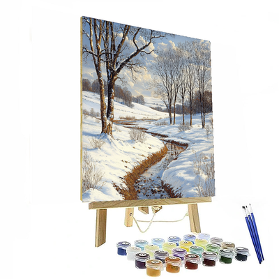 Caspar David Friedrich Inspired Crisp Winter Morning  Paint By Numbers Art