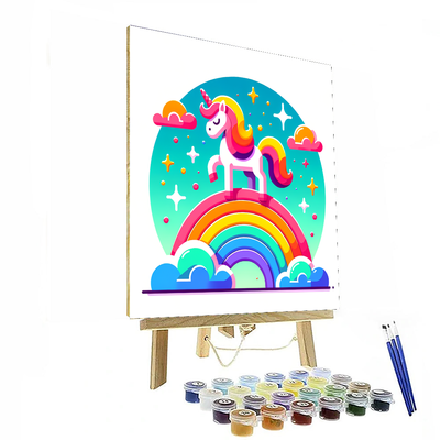 Rainbow Unicorn Paradise Paint By Numbers Kits