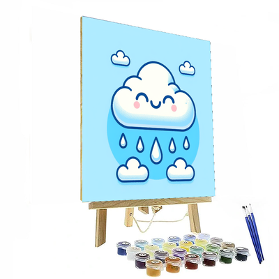 Radiant Rain Cloud Painting By Numbers Kit