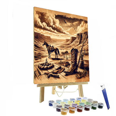 Wild Westerns Painting Number Kit