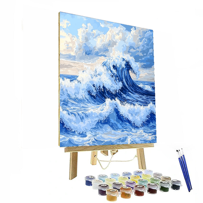 Katsushika Hokusai Inspired Japanese Waves Of Tranquility  Paint By Numbers